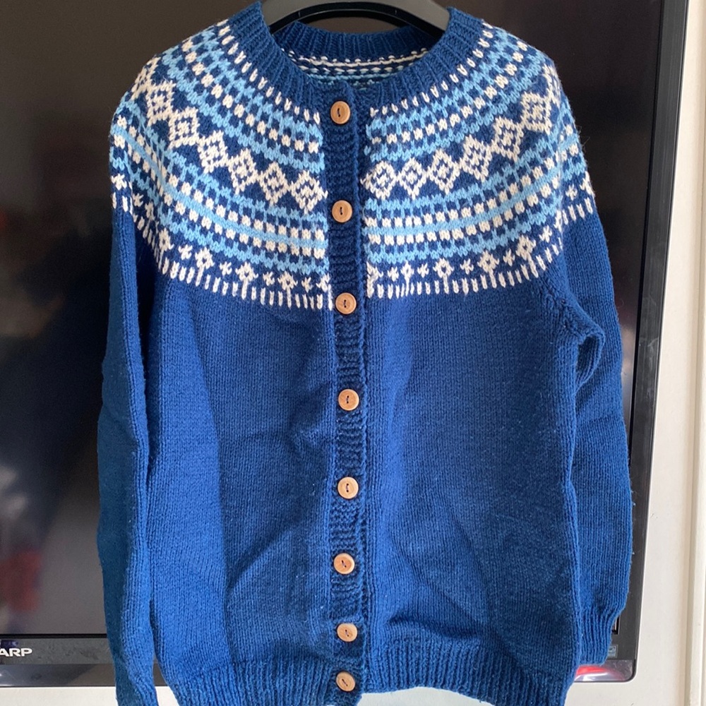 Vintage hand knit cardigan